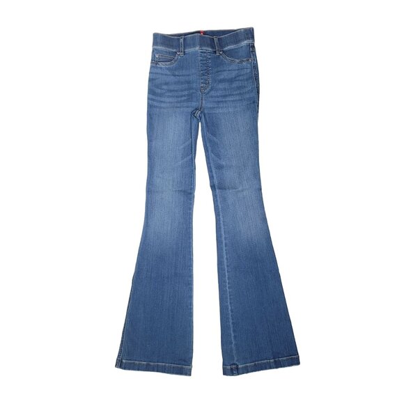 Spanx Women's High-Rise pull on Flare Jeans Size S TALL - Picture 1 of 5
